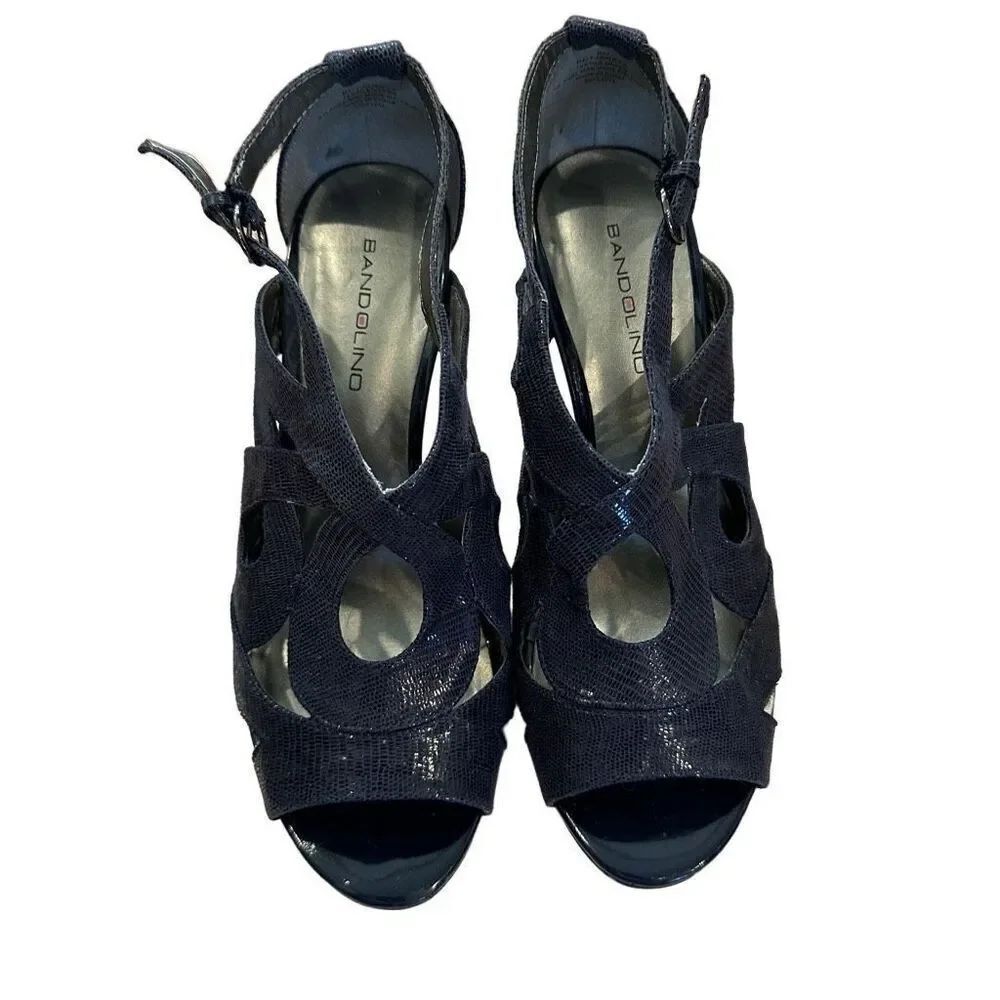 Bandolino navy sandal pump- size 8